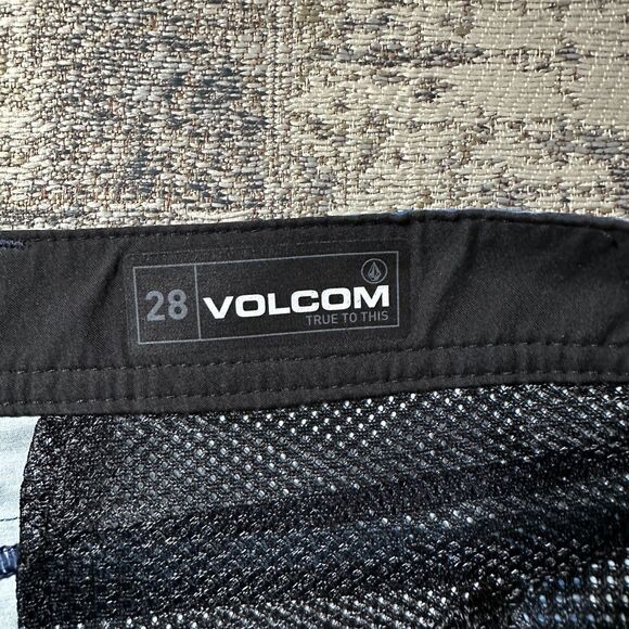 Volcom Hybrid Frickin Cross Shred Static Shorts Blue Mens Youth NWT Sz 28 (16) - Picture 6 of 9